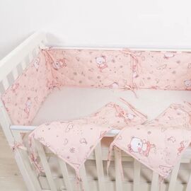 Babybett Umrandung rosa 360cm
