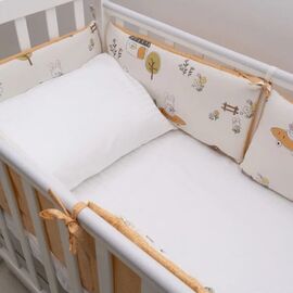 Nestchen für Babybett 60x120 rundum, Satin