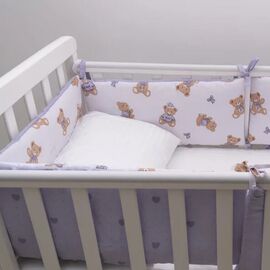 Bettumrandung Babybett 120x60, Satin