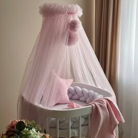 babybett himmel rosa