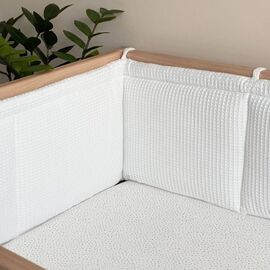 Weiß Bettumrandung für Kinderbett 120x60