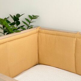 Bettumrandung für Kinderbett 120x60, senfgelb 240 cm