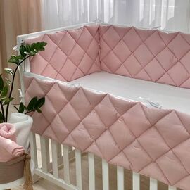 Babybettumrandung rosa