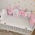 Rosa Bettumrandung/Polster für Babybett-Gitterstäbe für Mädchen 240cm, Foto 3