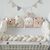 Beige Babybettumrandung: Kissen & Bettschlange, 360/420 cm