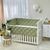 Babybettumrandung olive/weiß, 360 cm, Baumwolle, Foto 4