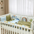 14-tlg Babybett Komplettset Bettwäscheset mit Umrandung 'Dino' 100% Baumwolle, Foto 2
