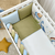 14-tlg Babybett Komplettset Bettwäscheset mit Umrandung 'Dino' 100% Baumwolle, Foto 3