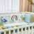 14-tlg Babybett Komplettset Bettwäscheset mit Umrandung 'Dino' 100% Baumwolle, Foto 5