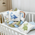 14-tlg Babybett Komplettset Bettwäscheset mit Umrandung 'Dino' 100% Baumwolle, Foto 6