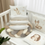 Babybettwäscheset mit Nestchen „Friends“ beige 14-tlg 100% Baumwolle, Komplettset, Foto 3