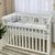 Babybettwäscheset mit Nestchen „Friends“ grau 14-tlg 100% Baumwolle, Foto 4
