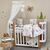 14-tlg Gitterbettset mit Umrandung 'Tiere' 100% Baumwolle, Babybett Komplettset, Foto 6