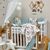 14-tlg Baby Bettwäsche Set mit Umrandung 'Velo', Baumwolle, mintgrün, Komplettset
