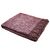 100% Merino-Plaid / Wolldecke "Weinrot-Melange" Kuscheldecke mit Fransen 140x200 cm, Foto 2
