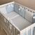 Babybett Komplettset SHINE Baby-Baumwoll-Bettwäsche-Set mit Bettumrandung-Kissen, Blau 17-tlg, Foto 8