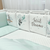Baby Bettwäsche Set mit Umrandung 'Sweet Animals' 14-tlg, Baumwolle, Komplettset