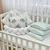 Baby Bettwäsche Set mit Umrandung 'Sweet Animals' 14-tlg, Baumwolle, Komplettset, Foto 5