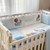 Kinderbettwäsche-Set mit Nestchen 'Baby Teddy' blau 14-tlg 100 % Baumwolle, Foto 2