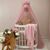 Altrosa Betthimmel fürs Babybett 9m
