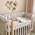 Komplett-Set Gitterbett Bettwäsche 60x120 'Pinguin', 6-teilig, 100% Baumwolle, Foto 3