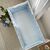 Babybettumrandung blau/weiß, 360 cm, Baumwolle