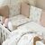 Babybett-Komplettset "Galaxis" beige, 60x120, Baumwolle