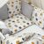 Baby-Bettwäsche für Jungs, grau, Baumwolle, 14-tlg Babybett Komplett Set, Foto 2