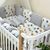 Baby-Bettwäsche für Jungs, grau, Baumwolle, 14-tlg Babybett Komplett Set, Foto 7