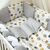 Baby-Bettwäsche für Jungs, grau, Baumwolle, 14-tlg Babybett Komplett Set, Foto 3