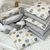 Baby-Bettwäsche für Jungs, grau, Baumwolle, 14-tlg Babybett Komplett Set, Foto 5