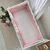Babybettumrandung 360 cm rosa/weiß, Baumwolle