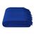 Blaue Wolldecke 140x200 cm – 100% Schafwolldecke Königsblau solide einfarbig