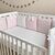 Babybett Komplettset SHINE Baby-Baumwoll-Bettwäsche-Set mit Bettumrandung-Kissen, Rosa 17-tlg, Foto 8