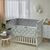 Babybettumrandung grau/weiß, 360 cm, Baumwolle, Foto 3