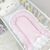 Doppelseitiges Babynest rosa/weiß mit Matratze (für Mädchen), Foto 3