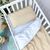 3-tlg Babybettwäsche Baumwolle beige/weiss, Foto 3