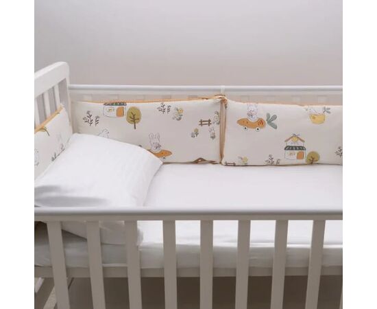 Nestchen für Babybett 60x120 rundum, Satin, Foto 2