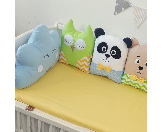 Baby Bettumrandung Kissen WALDTIERE 240/280 cm, Foto 3