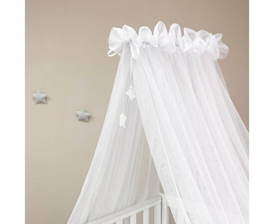 Babybett Himmel Weiß, 6m, Baldachin mit Sternen, Foto 4