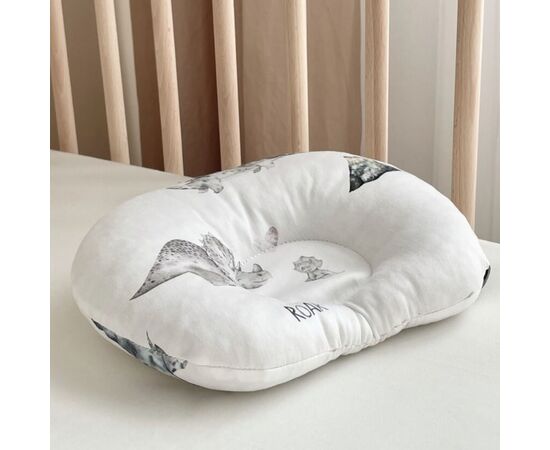 Anatomisches Babykopfkissen DINO, Satin, Foto 4