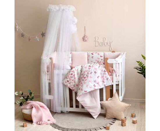 14-tlg Schmetterlinge Bettwäsche-Set für Babybett 60x120 für Mädchen Komplettset, Foto 4