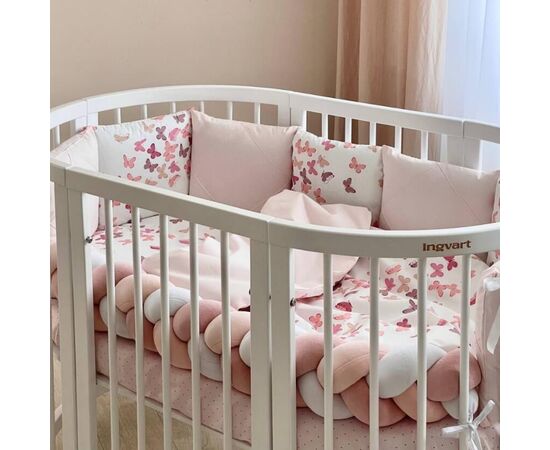 14-tlg Schmetterlinge Bettwäsche-Set für Babybett 60x120 für Mädchen Komplettset, Foto 8
