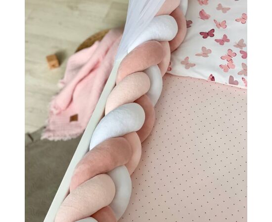 14-tlg Schmetterlinge Bettwäsche-Set für Babybett 60x120 für Mädchen Komplettset, Foto 3