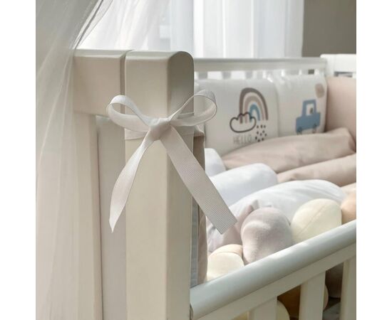 Babybettwäscheset mit Umrandung „Hello“ 14-tlg 100% Baumwolle, Foto 11