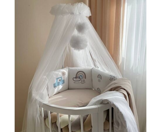 Babybettwäscheset mit Umrandung „Hello“ 14-tlg 100% Baumwolle, Foto 14