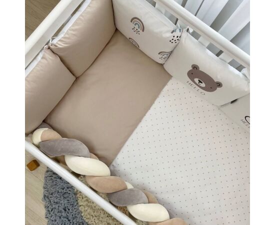 Babybettwäscheset mit Umrandung „Hello“ 14-tlg 100% Baumwolle, Foto 8