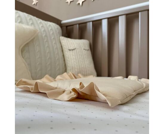 Beiges Neugeborenenset: BabyNest mit Matratze, Deckenwickel, Kissen, Foto 8
