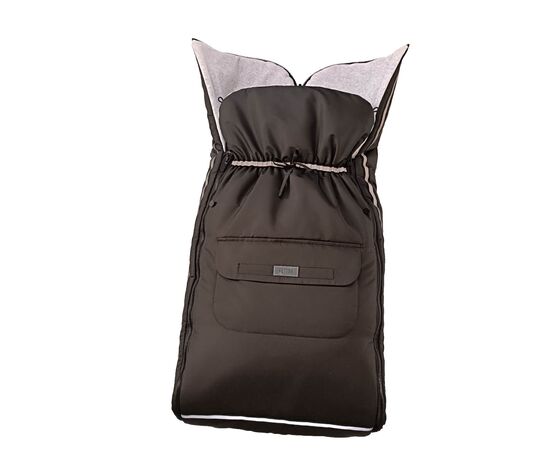 Ganzjahres-Fußsack/Schlafsack (für Babyschale und Kinderwagen) SCANDI-V in Schwarz/Grau, Foto 5