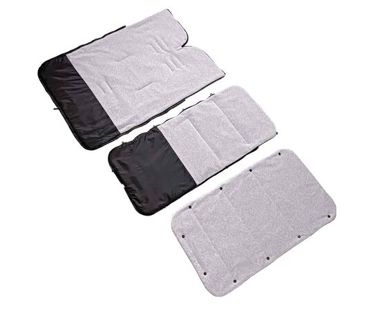 Ganzjahres-Fußsack/Schlafsack (für Babyschale und Kinderwagen) SCANDI-V in Schwarz/Grau, Foto 7